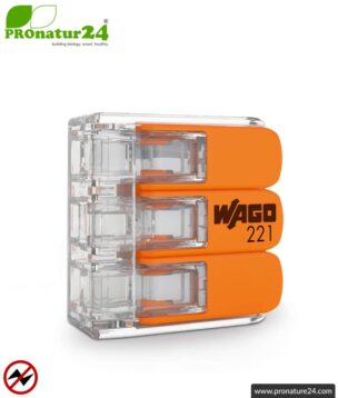 ▷ WAGO compact splicing connector, series 221