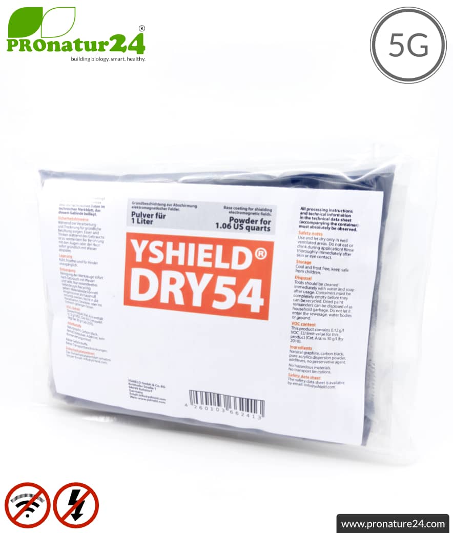DRY54 - EMF and RF Shielding Paint Powder (Internal/External use)