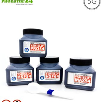 Sample set RF shielding paints | Protection against electrosmog EMF with 250 mL filling quantity each |  TÜV SÜD certified | Perfect for material tests in practice before purchase