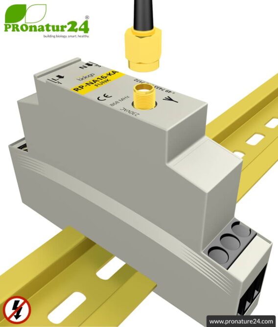 Repeater RP-NA16-KA | level 2 repeater for the fuse box | master switch set-up | building biology save wireless technology according to EnOcean standard