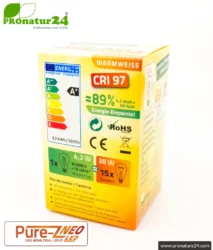 led pure z neo 4 2 watt clear e27 biolicht package energylabel pronatur24 884