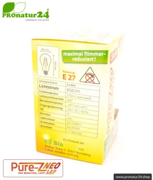 led pure z neo 6 4 watt clear e27 biolicht packung details pronatur24 884