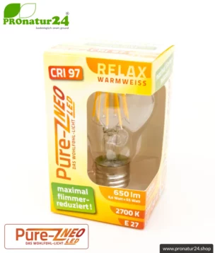 led pure z neo 6 4 watt clear e27 biolicht packung pronatur24 884