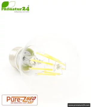 led pure z neo 8 2 watt clear e27 biolicht front pronatur24 884