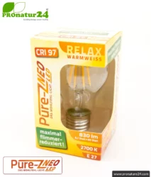 led pure z neo 8 2 watt clear e27 biolicht package pronatur24 884