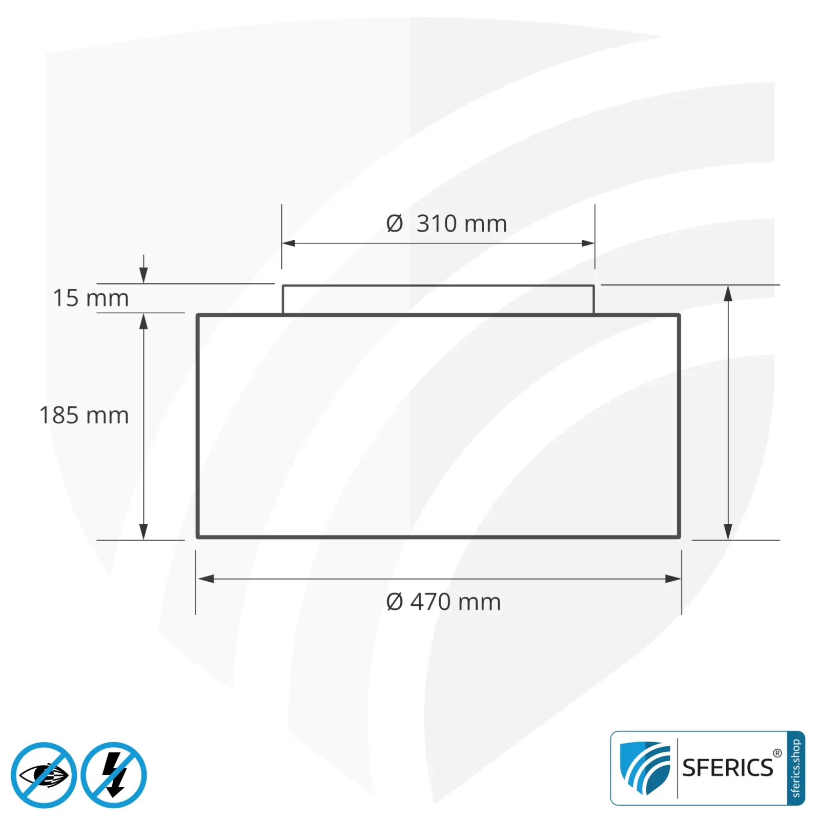 Shielded ceiling lamp LA-DL47 | lampshade made of linen, natural | incl. 6 building biology optimised, flicker-free LED bulbs | G9 socket