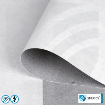 Premium shielding wallpaper ECO P100 | intermediate wallpaper | HF shielding against electrosmog up to 100 dB | TÜV-SÜD tested | Effective against 5G!
