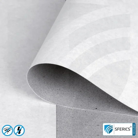 Premium shielding wallpaper ECO P100 | intermediate wallpaper | HF shielding against electrosmog up to 100 dB | TÜV-SÜD tested | Effective against 5G!