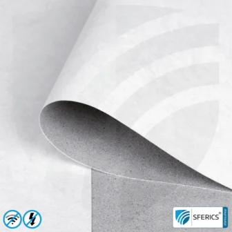 Shielding wallpaper ECO P60 | intermediate wallpaper | HF shielding against electrosmog up to 60 dB | TÜV-SÜD tested | 5G ready!