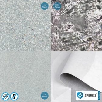 Shielding wallpaper ECO P60 | intermediate wallpaper | HF shielding against electrosmog up to 60 dB | TÜV-SÜD tested | 5G ready!