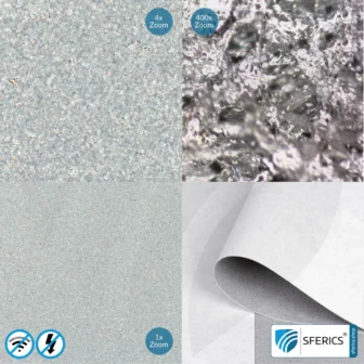 Shielding wallpaper ECO P80 | intermediate wallpaper | HF shielding against electrosmog up to 80 dB | TÜV-SÜD tested | Effective against 5G!