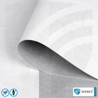 Shielding wallpaper ECO P80 | intermediate wallpaper | HF shielding against electrosmog up to 80 dB | TÜV-SÜD tested | Effective against 5G!