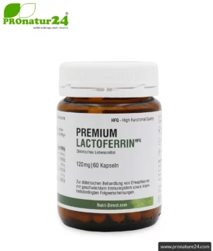 Lactoferrin HFQ | 120mg lactoferrin per capsule | premium quality dietary food
