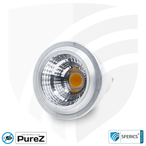6 watt LED spot Pure-Z NEO | bright as 40 watts, 480 lumens | CRI 97 | flicker-free | warm white | GU10