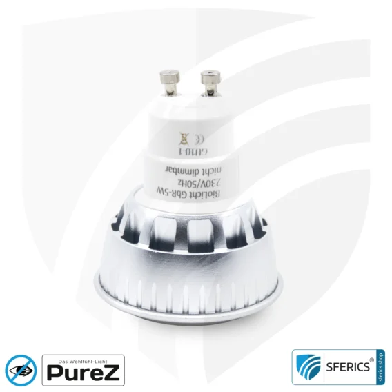 6 watt LED spot Pure-Z NEO | bright as 40 watts, 480 lumens | CRI 97 | flicker-free | warm white | GU10