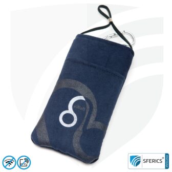 Cell phone case eWall in dark-blue | Anti electrosmog incl. 5G | 3in1 protection incl. RFID data protection | iPhone, Android, Smartphone, etc.