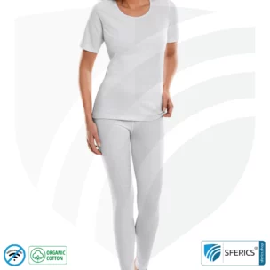 Shielding ANTIWAVE clothing for women | short sleeve | Protection up to 30 dB against HF electrosmog (mobile phone, WIFI, LTE) | Ideal for electrosensitive people
