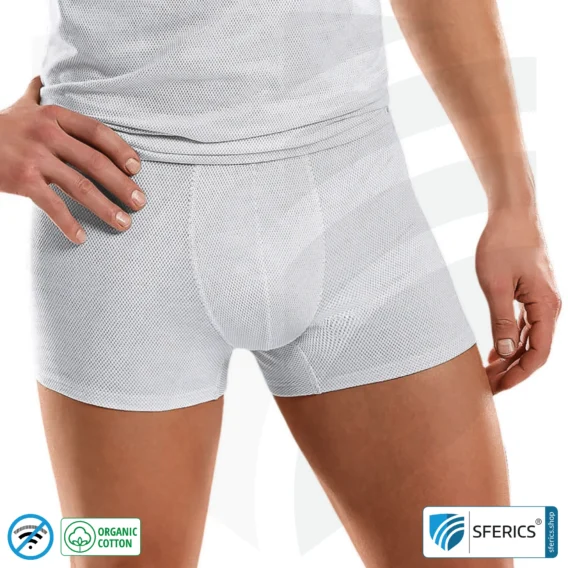 Shielding ANTIWAVE clothing for men | short sleeve | Protection up to 30 dB against HF electrosmog (mobile phone, WIFI, LTE) | | Ideal for Electro-sensitive Individuals.