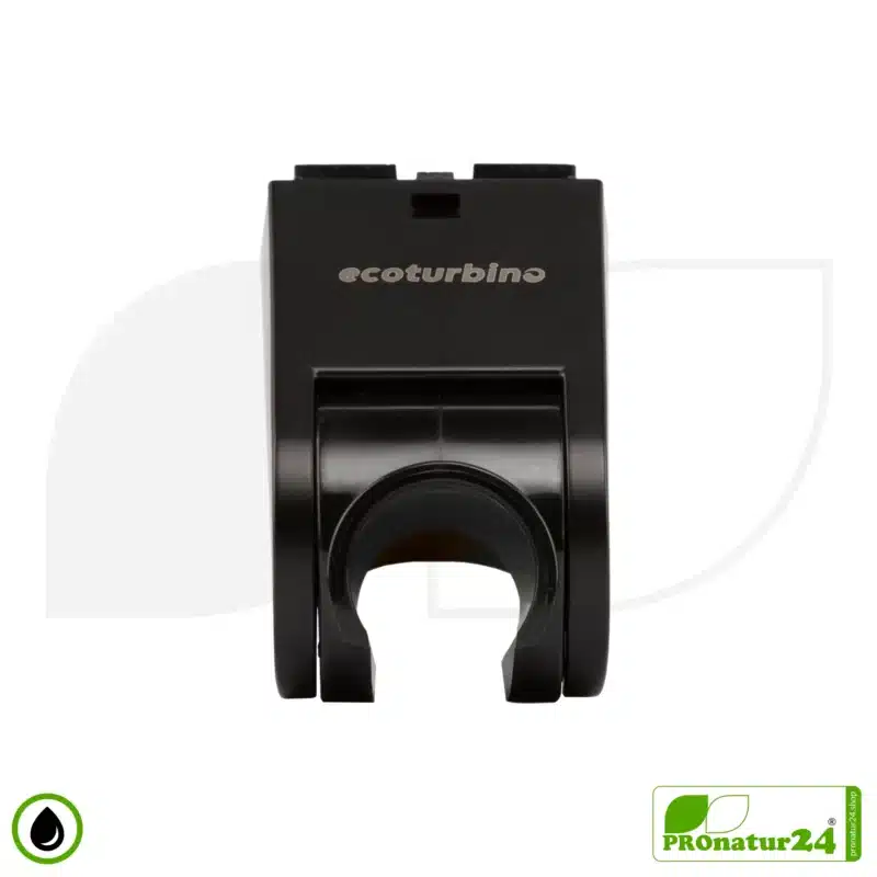 Shower Head Holder - Shower Bracket | Wall Mount for Bathroom & Shower by ecoturbino® | black