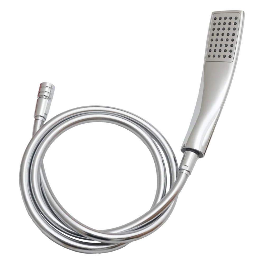 ecoturbino® deluxe shower set 10 Legio | ET10L water-saving adapter + shower hose + DESIGN shower head | silver. Feedimage.