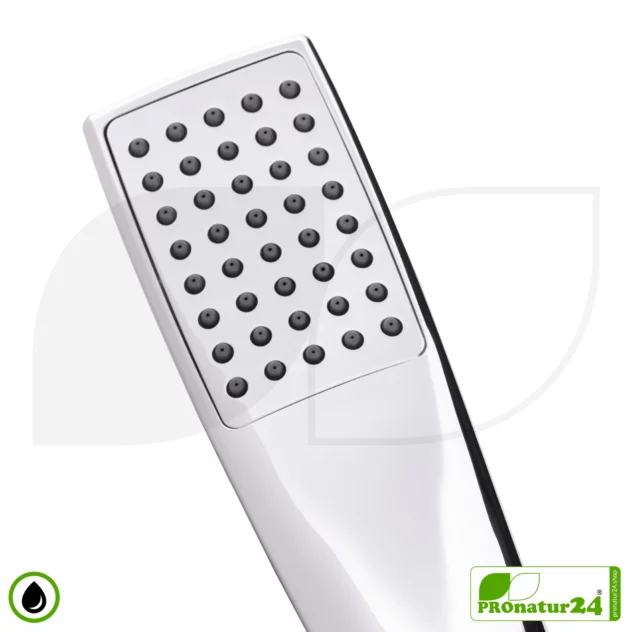 Handheld Showerhead - Deluxe Model | Design Shower Head by ecoturbino® | silver