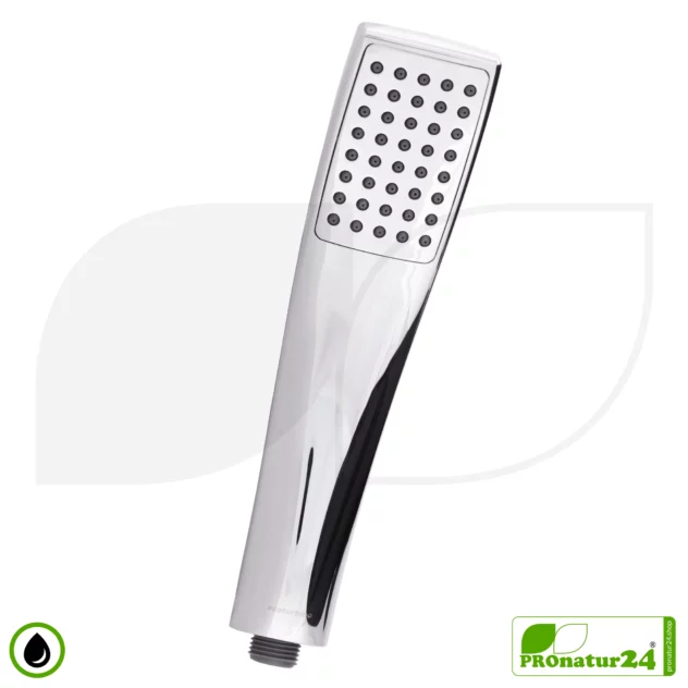 Handheld Showerhead - Deluxe Model | Design Shower Head by ecoturbino® | silver