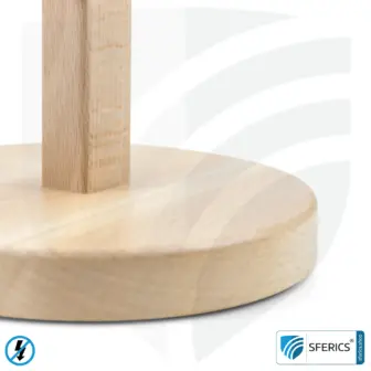 Shielded table lamp made of beech wood with lampshade in NATURAL color | made of chintz, a linen weave cotton fabric | E27 socket 7 Shielded table lamp made of beech wood with lampshade in NATURAL color | made of chintz, a linen weave cotton fabric | 31 cm high. E27 socket. 40 watts.