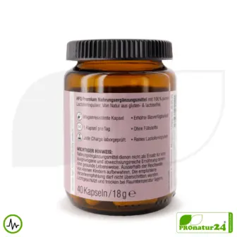 Lactoferrin 330 by HFQ | 40 capsules each containing 330 mg of the purest quality | Pure Premium - pure Lactoferrin 9 Lactoferrin 330 by HFQ | 40 capsules each containing 330 mg of the purest quality | Pure Premium - pure Lactoferrin, nothing else | Dietary food of the highest quality