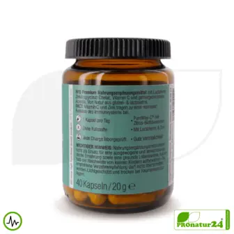 Immune Complex 2.0 | Lactoferrin + Vitamin C + Zinc | 40 Capsules | Premium Dietary Supplement by HFQ Health 8 Immun Komplex 2.0 | Lactoferrin + Vitamin C | 40 Capsules | Premium Support for the Immune System