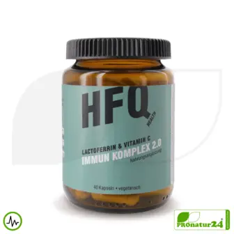 Immune Complex 2.0 | Lactoferrin + Vitamin C + Zinc | 40 Capsules | Premium Dietary Supplement by HFQ Health 1 Immun Komplex 2.0 | Lactoferrin + Vitamin C | 40 Capsules | Premium Support for the Immune System