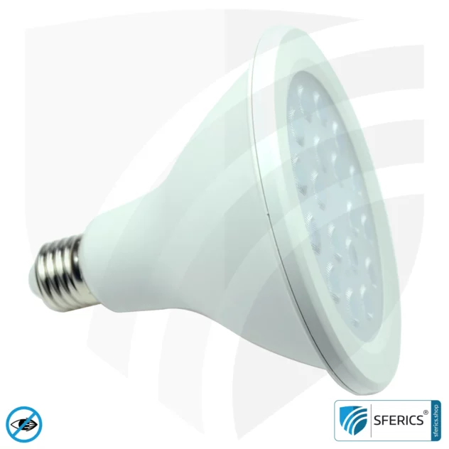 PAR38 LED Full Spectrum Spotlight with 14,5 Watts | Bright as 130 Watts, 1280 Lumens | Plant Lamp | CRI 98 | Flicker-Free | Daylight | E27 | Business Quality