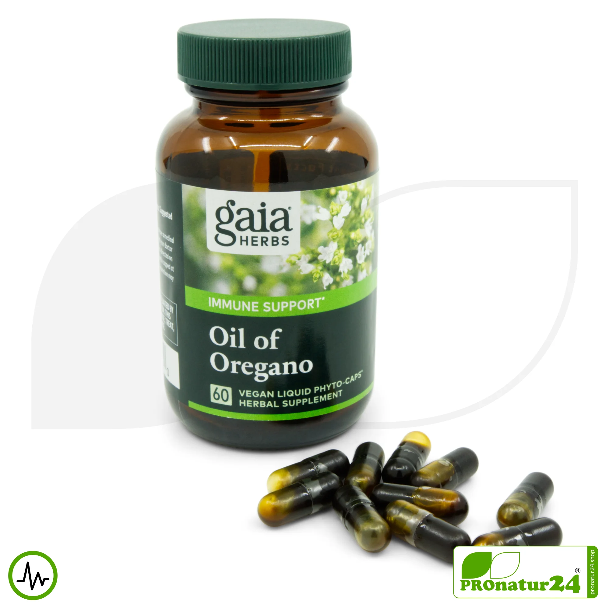 OIL OF OREGANO by Gaia Herbs | Power Plant for Natural Resilience | Digestion | Vitality | Well-Being | 60 Capsules