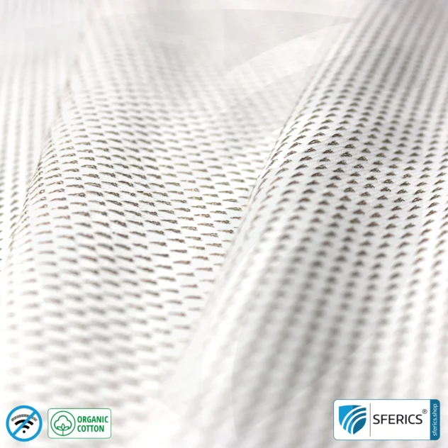 NEW ANTIWAVE OC shielding fabric | light gray | Ideal for clothing and underwear | HF shielding against electrosmog up to 33 dB | 5G ready!