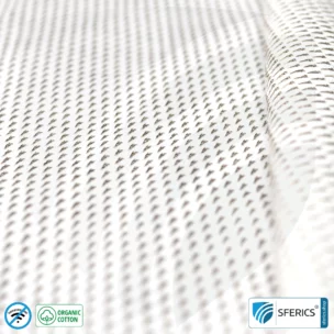 NEW ANTIWAVE OC shielding fabric | light gray | Ideal for clothing and underwear | HF shielding against electrosmog up to 33 dB | 5G ready!