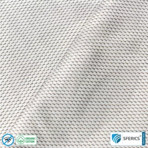 NEW ANTIWAVE OC shielding fabric | light gray | Ideal for clothing and underwear | HF shielding against electrosmog up to 33 dB | 5G ready!