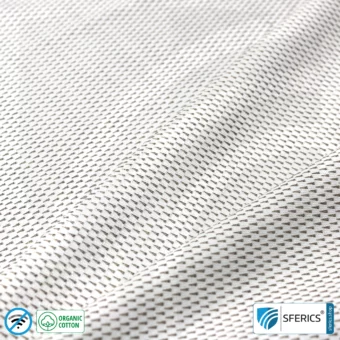 NEW ANTIWAVE OC shielding fabric | light gray | Ideal for clothing and underwear | HF shielding against electrosmog up to 33 dB | 5G ready!