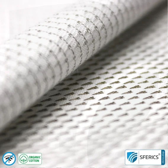 NEW ANTIWAVE OC shielding fabric | light gray | Ideal for clothing and underwear | HF shielding against electrosmog up to 33 dB | 5G ready!