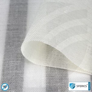 ULTIMA shielding fabric | ideal for production of curtains and room dividers | RF screening attenuation against electrosmog up to 42 dB from electrosmog | 5G ready!