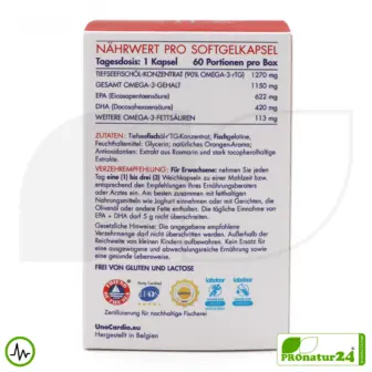 WHC UnoCardio® X2 | 90% OMEGA-3 Fatty Acids, 1150 mg | 60 Orange-flavored Softgel Capsules 9 WHC UnoCardio® X2 | 90% OMEGA-3 Fatty Acids - 1150 mg | 60 Orange-Flavored Softgel Capsules