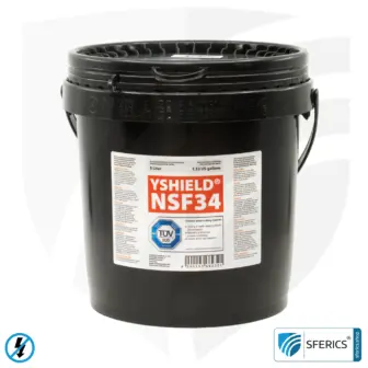 Shielding paint NSF34 | LF screening attenuation against electrosmog up to 80 dB | protection against low-frequency electrical fields (domestic electricity) | TÜV SÜD certified 9 Shielding paint NSF34 | LF screening attenuation against electrosmog up to 80 dB | protection against low-frequency electrical fields (domestic electricity) | TÜV SÜD certified