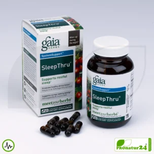 SLEEPTHRU by gaia HERBS | For Restful Nights | 60 Capsules