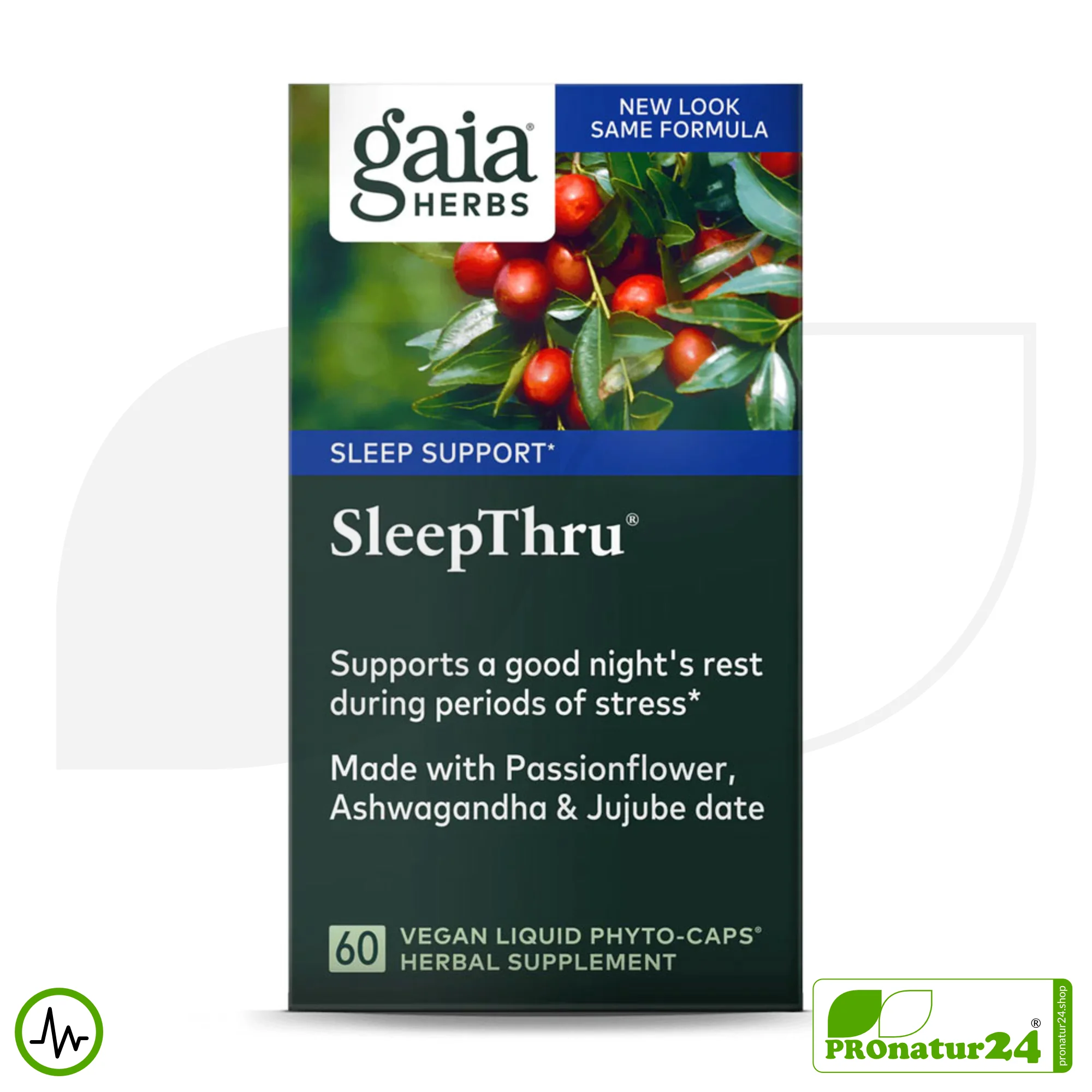 SLEEPTHRU by gaia HERBS | For Restful Nights | 60 Capsules