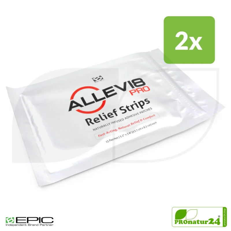 ALLEVI8 PRO | 30 pieces | 2 packs of 15 patches each in a value set | ORIGINAL tape by the inventor Dr. Minsoo Kim, BEPIC