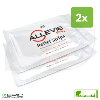 ALLEVI8 PRO | 30 pieces | 2 packs of 15 relief strips each in a value set | ORIGINAL tape by the inventor Dr. Minsoo Kim / BEPIC