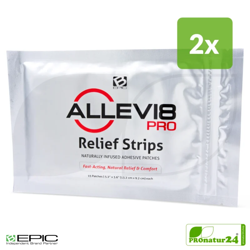 ALLEVI8 PRO | 30 pieces | 2 packs of 15 patches each in a value set | ORIGINAL tape by the inventor Dr. Minsoo Kim, BEPIC