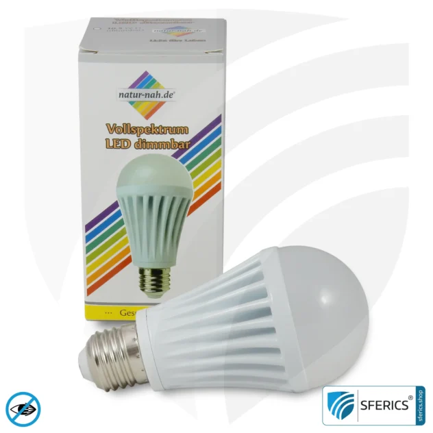 10,5 Watt LED Full Spectrum, Dimmable (TRIAC) | As Bright as 100 Watts, 1070 Lumens | CRI >95 | Flicker-free | Daylight | E27 | Business Quality