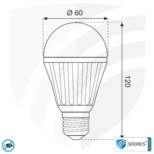 led 11watt dimmbar schema naturnah sferics 2000