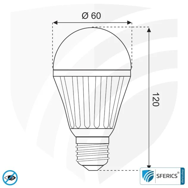 10,5 Watt LED Full Spectrum, Dimmable (TRIAC) | As Bright as 100 Watts, 1070 Lumens | CRI >95 | Flicker-free | Daylight | E27 | Business Quality