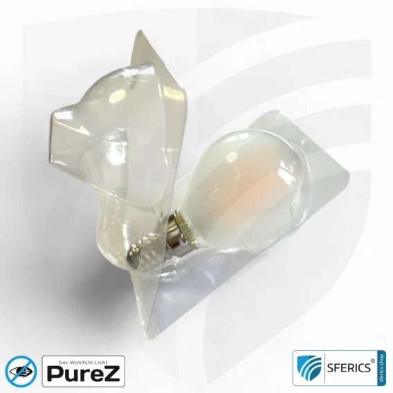 4 Watt LED Filament Pure-Z NEO | Bright as 38 watts, 400 lumens | CRI 97 | flicker-free | warm white | E14