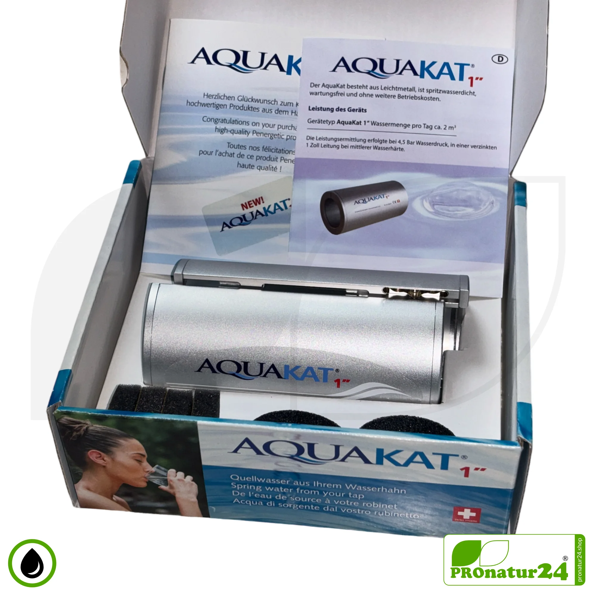 AQUAKAT 1" by Penergetic | water vitalization and limescale remover (decalcification*) | vital, tasty water